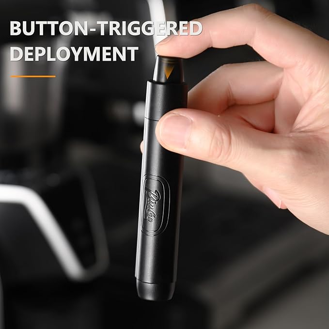 WDT Espresso Distribution Tool - Magnetic Espresso Stirrer Tool For Barista, Espresso Tamper With Stainless Steel Retractable Needles (Black)