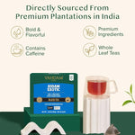 Load image into Gallery viewer, VAHDAM, Assam Exotic Black Tea Bags (100 Count) High Caffeine, Gluten Free, Full Bodied | Pyramid Tea Bags | Strong, Robust &amp; Flavoury | Direct from Source