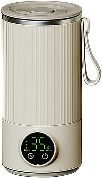 PANGBOER 4 In 1 Automatic Milk Frother And Steamers With Temperature Control For Lattes Macchiato Stainless Steel