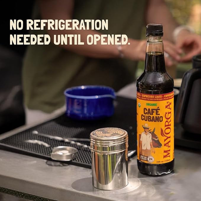 Mayorga Espresso Listo – Organic Espresso Ready-to-Drink Coffee, 24.35 fl oz Bottle, Bold Smooth Flavor, Cold Brew Style, Barista-Quality, Sustainably Sourced