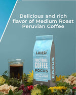 Load image into Gallery viewer, Laird Superfood Focus Coffee, Medium Roast Ground Coffee Infused with Functional Mushrooms and Botanical Adaptogens, 12 oz. Bag (Pack of 2)