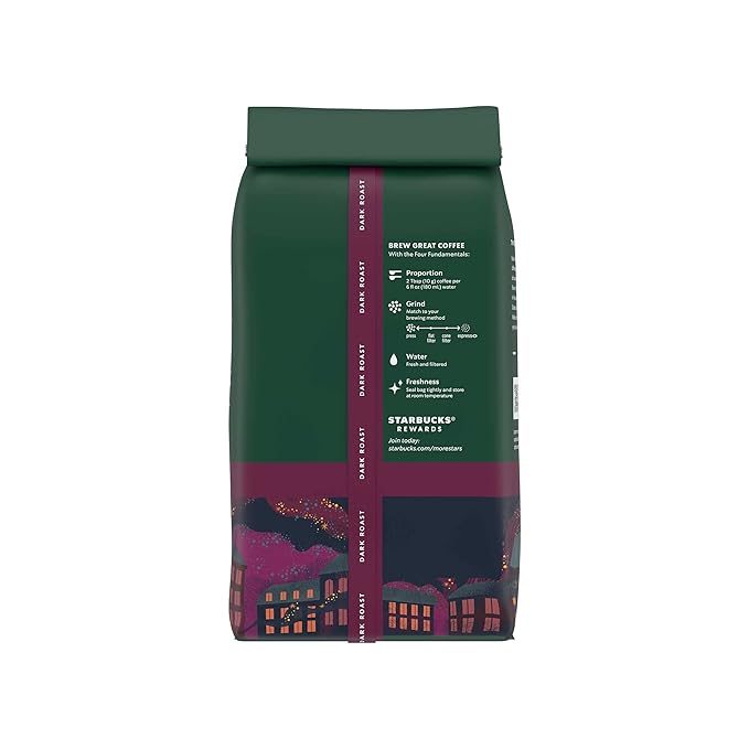 Starbucks Whole Bean Coffee, Dark Roast Coffee, French Roast, 100% Arabica, 1 bag (18 oz)