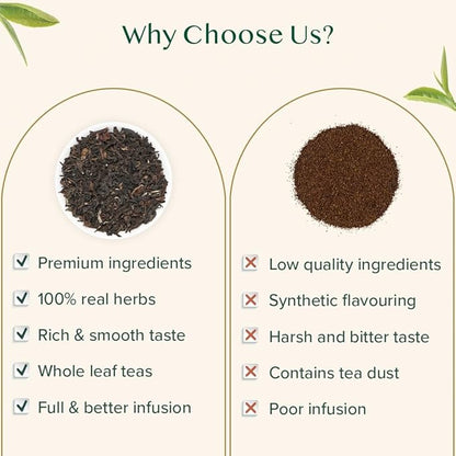 VAHDAM, Darjeeling Tea Leaves From Himalayas 340g (170+ Cups) Pure Unblended Darjeeling Black Loose Leaf Tea | Packed & Shipped Direct From Source In India