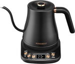 Load image into Gallery viewer, Electric Gooseneck Kettle, 1200W, 6 Temperature Settings, Stainless Steel Inner Lid &amp; Bottom, 1L Quick Heating Pour Over Kettle for Coffee &amp; Tea, Matte Black