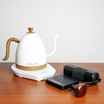 Load image into Gallery viewer, Brewista Artisan Electric Gooseneck Kettle, Water Boiler with LCD Panel, Precise Temperature Control, Fast Boiling and Keep Warm Settings for Pour-Over Coffee &amp; Tea, Café, 1 Liter (Pearl White Base)