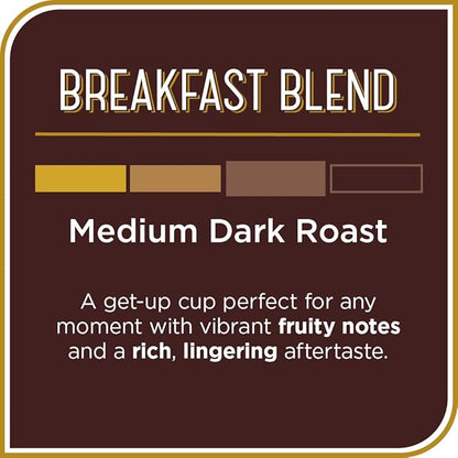 Don Francisco's Breakfast Blend Coffee - 12 K-Cup Compatible Single-Serve Pods - 100% Arabica - Fruity Aroma, Rich Flavor - Recyclable through TerraCycle - Compatible with Keurig Brewers