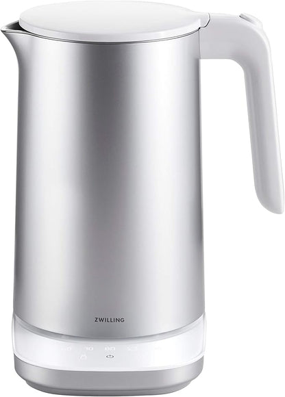 ZWILLING Enfinigy 1.5-Liter Cool Touch Stainless Steel Electric Kettle Pro, Tea Kettle, Silver