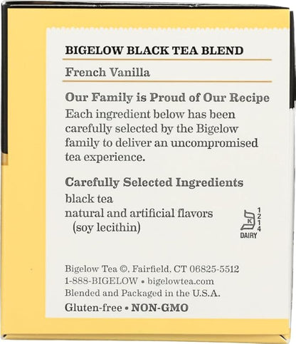 Bigelow French Vanilla Tea 1.28 OZ(Pack of 2)