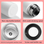 Load image into Gallery viewer, 5 oz Mini Thermos Cute Water Bottle - Insulated Stainless Steel Bottle - Keeps Cold for 12 hours, Hot for 6 hours - Red