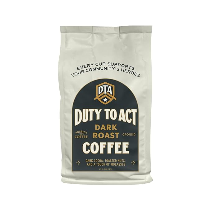 Duty to Act Dark Roast Ground Coffee, 2 lbs (Pack of 5)