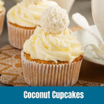 Load image into Gallery viewer, Door County Coffee Coconut Cupcake Flavored Whole Bean - 10 oz Bag - Medium Roast - 100% Specialty Arabica - Flavored Gourmet - Coconut Cupcakes