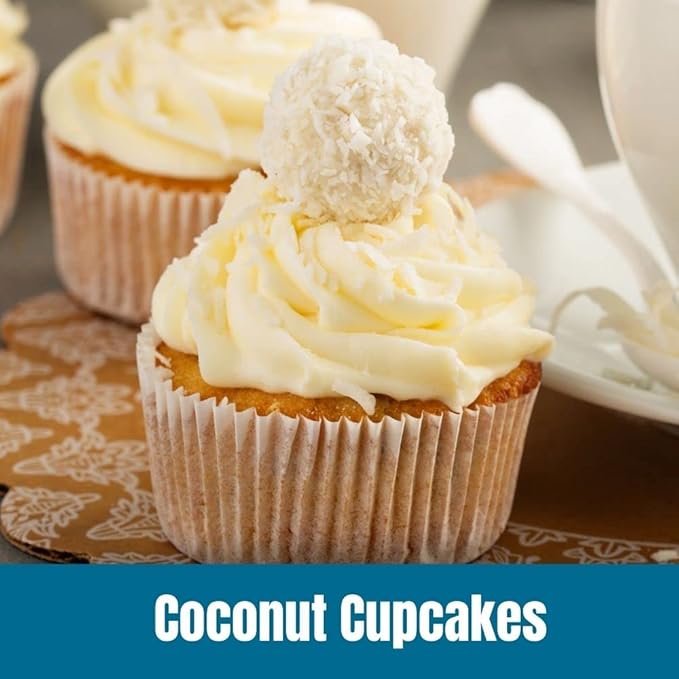 Door County Coffee Coconut Cupcake Flavored Whole Bean - 10 oz Bag - Medium Roast - 100% Specialty Arabica - Flavored Gourmet - Coconut Cupcakes