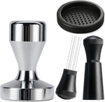 Load image into Gallery viewer, Espresso Accessories Kit WDT Tool: 51mm Espresso Tamper Set Espresso Tools Barista Tools Espresso Kit Including WDT Tool Espresso, 51mm Tamper with Tamper Mat | Espresso Bar Accessories Coffee Tools