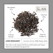 Steven Smith Teamaker Lord Bergamot No. 55, Caffeinated, Sugar-Free, Sustainably Grown, Full Leaf Earl Grey Black Tea Bags, 15 Sachets, 1.2oz each