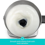 Load image into Gallery viewer, CASABREWS ARTIST Milk Frother, 4-in-1 Electric Milk Steamer for Hot &amp; Cold Foam, Die-Cast Aluminum Body for Latte, Cappuccino, Hot Chocolate, Dishwasher Safe, Knob Control, Great Coffee Gift