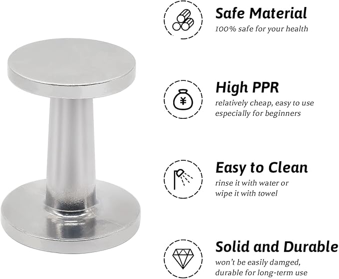 Dual-Sided Espresso Hand Tamper 51mm and 58mm Dual Ended Tamper Coffee Ground Press Barista Tool for Portafilter Machine