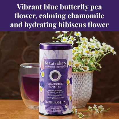 The Republic of Tea - Beautifying Botanicals® Beauty Sleep Chamomile Rose Herbal Tea Bags (36 count)