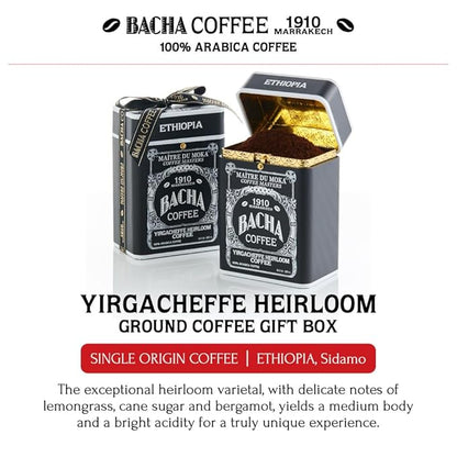 Bacha Coffee | Yirgacheffe Heirloom Single Origin Signature Nomad Collection, 100% Arabica Whole & Ground Beans Bundle