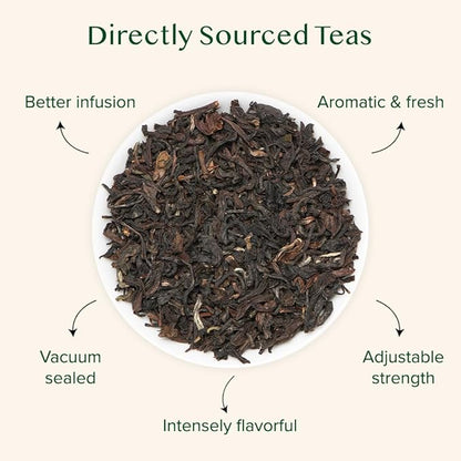 VAHDAM, Darjeeling Tea Leaves From Himalayas 340g (170+ Cups) Pure Unblended Darjeeling Black Loose Leaf Tea | Packed & Shipped Direct From Source In India