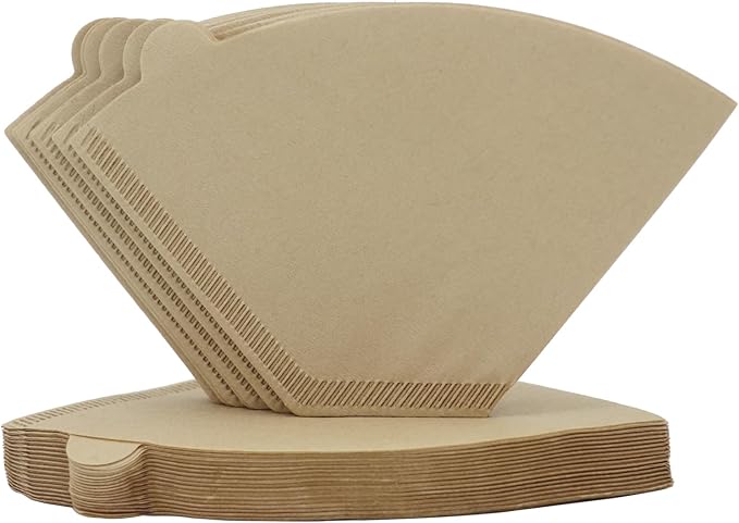 #4 Coffee Filters 04 Cone Paper 100 Count 8-12 Cups Coffee Filter Unbleached Disposable Paper Fits for Ninja, Drip and Pour Over Coffee Maker