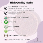 Load image into Gallery viewer, AutoimmuniTea – AIP Stress Relief, Bedtime Blend for Restful Sleep, Calming Tea for Stress, Lavender, Tulsi, Passion Flower Organic Blend - 15 Tea Bags (30 Cups)