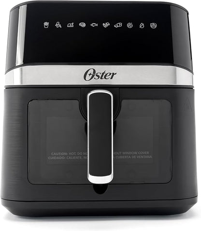 Oster 6 Quart Digital Air Fryer with Window, Large Capacity Airfryer for Easy Cooking