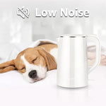 Load image into Gallery viewer, 1.7L Electric Kettle Quiet, Double Wall Hot Water Boiler BPA-Free, Quiet Boil and Cool Touch Tea Kettle, Cordless with Auto Shut-Off &amp; Boil Dry Protection, 1500W Fast Boiling, White