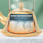 Load image into Gallery viewer, ERINGOGO 2L Whistling Tea Kettle Stovetop, Stainless Steel Teapot Water Kettle with Removable Tea Infuser, Mirror Polished Retro Tea Maker for Gas, Induction