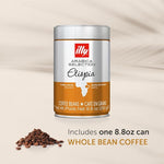 Load image into Gallery viewer, illy Arabica Selections Ethiopia Whole Bean Coffee, 100% Arabica Bean Single Origin Coffee, Light Roast with Notes of Jasmine, All-Natural, No Preservatives, 8.8 Ounce Can (Pack of 1)