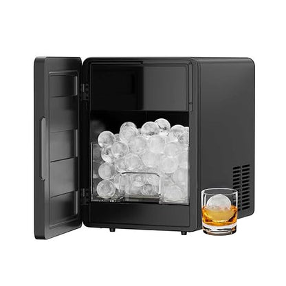 2'' Ice Ball Maker—150 Balls/24H, 1.6L Water Tank, 4 spheres/40mins, Countertop Ice Maker with Smart Alert & LED Panel for Whiskey, Cocktails.