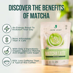 Load image into Gallery viewer, Jade Leaf Matcha Organic Cafe Style Sweetened Matcha Latte Green Tea Powder, Premium Barista Crafted Mix - Authentically Japanese, 100 Servings (2.2 Pound Bulk Tub)