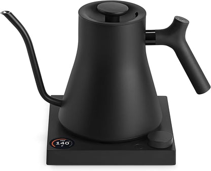 Fellow Stagg EKG Pro Electric Gooseneck Kettle - Pour-Over Coffee and Tea, Quick Heating, Precise Temperature Control, Scheduling, Built-in Brew Timer, Matte Black, 0.9 Liter
