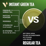 Load image into Gallery viewer, VitaCup Green Tea Instant Packets, Enhance Energy &amp; Detox with Matcha, Moringa, B Vitamins, D3, Fiber, Keto, Paleo, Vegan in Tea Powder Single Serving Sticks, 72 Ct