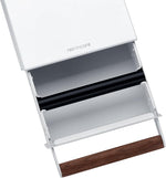 Load image into Gallery viewer, Normcore Espresso Knock Box Drawer, Coffee Knock Box with Walnut Handle, Espresso Dump Bin Separation And Detachable, 304 Stainless Steel, Size: M, Matte White