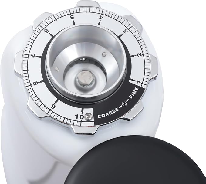 Professional Electric Coffee Grinder,110V 350W Espresso Coffee Grinder Burr Mill Machine for Home Commercial Burr+Hopper