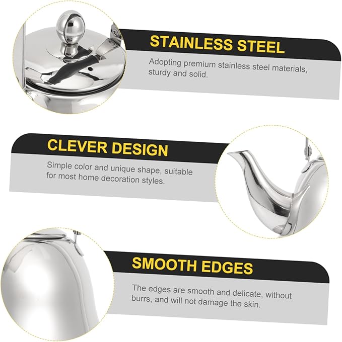 ERINGOGO 2L Whistling Tea Kettle Stovetop, Stainless Steel Teapot Water Kettle with Removable Tea Infuser, Mirror Polished Retro Tea Maker for Gas, Induction