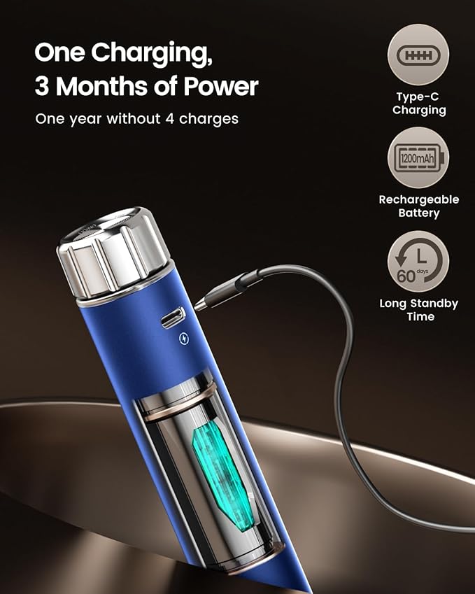 Maestri House Rechargeable Milk Frother with Stepless Speed Control, Handheld Electric Foam Maker Waterproof Drink Mixer Foamer with Stainless Steel Stand & Detachable Whisks for Lattes, Cappuccino