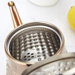 Load image into Gallery viewer, SANQIAHOME 1.6L(54oz) Stainless Steel Hammer Patterned Teapot With Removeable Infuser,Loose leaf cover,Copper