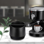 Load image into Gallery viewer, Espresso Knock Box - 5.8 Inch Coffee Knock Box Espresso, Shock-absorbent espresso grounds knock box with Removable Knock Bar and Non-Slip Base for easy coffee ground disposal(Round)