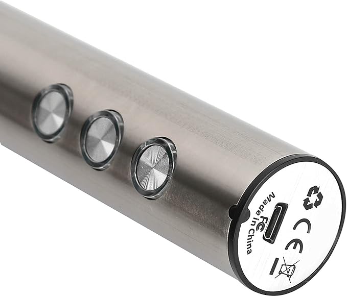 Stainless Steel Electric Milk Frother USB Charging Handheld Egg Beater for Kitchen Latte Art
