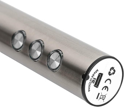 Stainless Steel Electric Milk Frother USB Charging Handheld Egg Beater for Kitchen Latte Art
