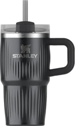 Load image into Gallery viewer, STANLEY Quencher H2.0 Tumbler with Handle and Straw 20 oz | Flowstate 3-Position Lid | Cup Holder Compatible for Travel | Insulated Stainless Steel Cup | BPA-Free | Fluted Black