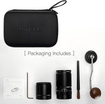 Load image into Gallery viewer, Manual Coffee Grinder with Numerical External Adjustable Setting, Capacity 30g with CNC Stainless Steel Conical Burr (black)