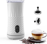 Load image into Gallery viewer, Electric Milk Frother and Steamer, Upgraded 4-in-1 Milk Frother with Auto Shut-Off, Quick and Effortless Frothing, Milk Foamer Frother for Coffee, Latte, Cappuccino, Hot Chocolates, White