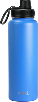 Load image into Gallery viewer, DRINCO Stainless Steel Water Bottle Spout Lid Vacuum Insulated Double Wall Water Bottle Wide Mouth (40oz 32oz 22oz 18oz 14oz) Leak Proof Keeps Cold or Hot (40 oz, 40oz Royal Blue)