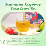Load image into Gallery viewer, WT WEETEE Decaf Passionfruit Raspberry Green Tea, 100 Count Passion Fruit Raspberry Flavored Decaffeinated Green Tea Bags, CO2 Decaffeination