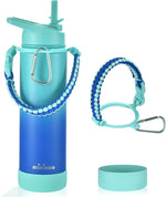 Load image into Gallery viewer, mininoo Insulated Stainless Steel Water Bottle with Straw and Lid for Sports, 24 oz, Pacific Dream