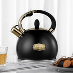 Load image into Gallery viewer, Stovetop Tea Kettle - 2.64 Quart Whistling Tea Pot for Stove Top, Stainless Steel Tea Kettle for All Stovetops Including Induction, Gas, Electric | Ergonomic Pouring Design