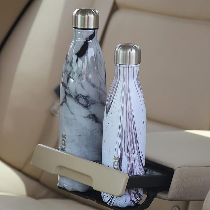 BJPKPK 17 oz Stainless Steel Insulated Water Bottles Reusable Sports Water Bottle for Travel,Wood Denim Graphics