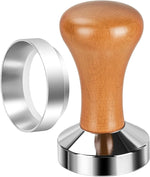 Load image into Gallery viewer, 51mm Espresso Tamper-Premium Barista Coffee Tamper Coffee Tamper Classic Series Stainless Steel Espresso Tamper Coffee Press Tool Tamper Espresso Handle Solid Wood 51mm Espresso Dosing Funnel